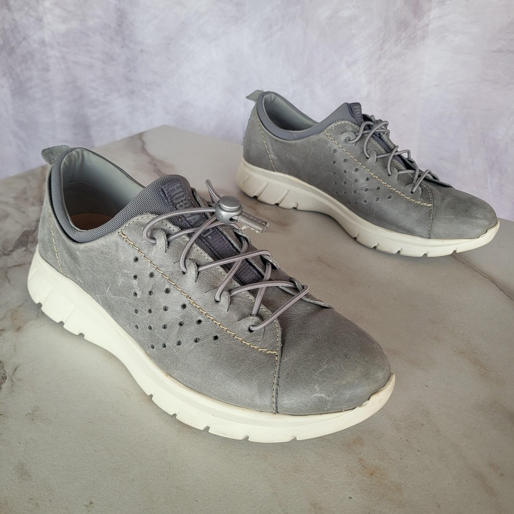 Samuel Hubbard Flight Sport 707 Womens Size 8 Gray Leather Walking Sneakers